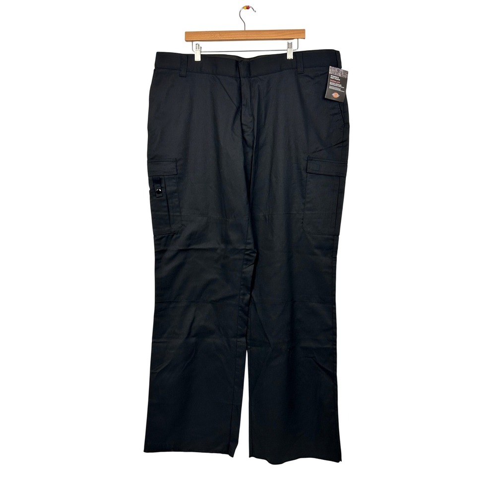 Dickies EMT Pants Womens 24 UU Black Cargo Casual Fit Straight Leg FP117BK NWT